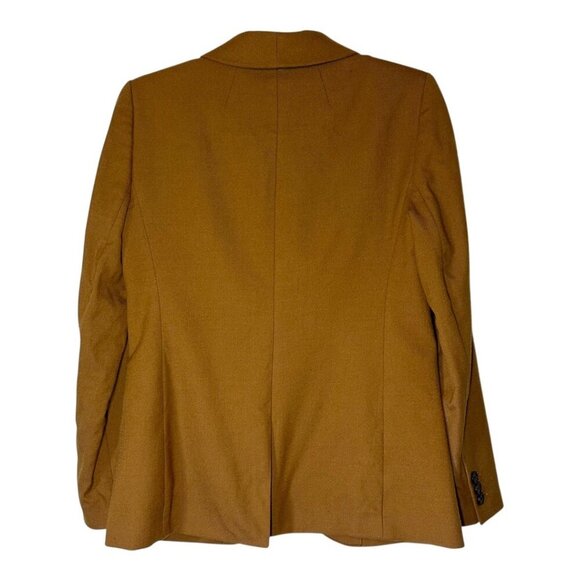 J.Crew Wool Flannel Parke Blazer Heather Caramel Womens Size 2 Classic Work - Picture 9 of 9